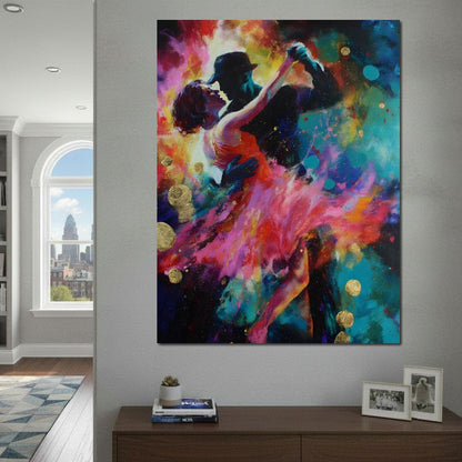 Midnight Tango Color Storm Canvas Wall Art