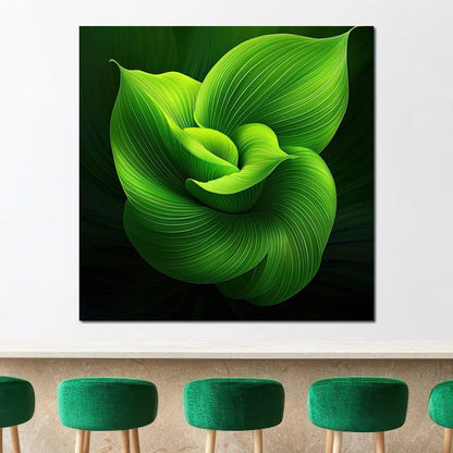 Emerald Whispers Canvas Wall Art