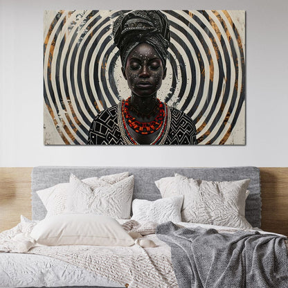 Spirals of Serenity Queen Canvas Wall Art