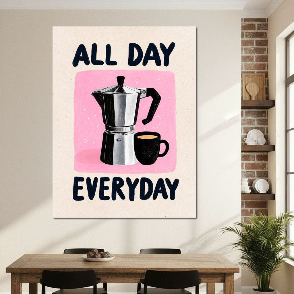 All Day Coffee Ritual Canvas Wall Art