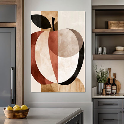 Geometric Study of Harvest Fruit Canvas Wall Art