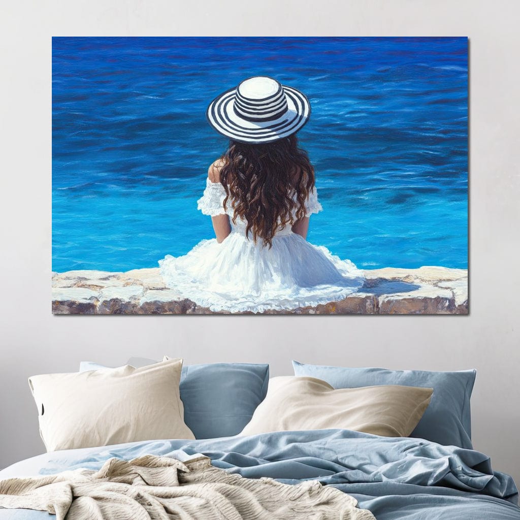 Seaside Solitude Dreams Canvas Wall Art