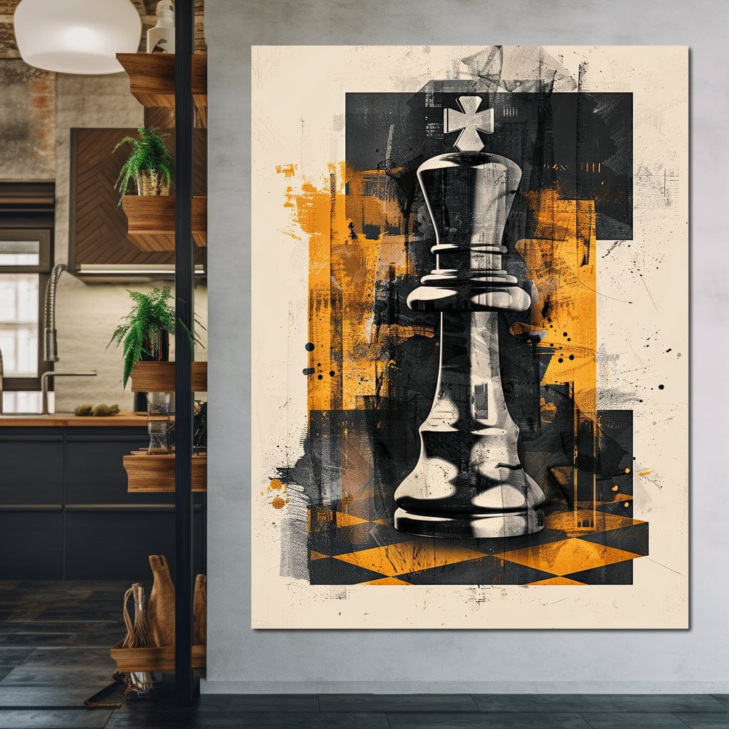 King of Abstract Warfare Canvas Wall Art