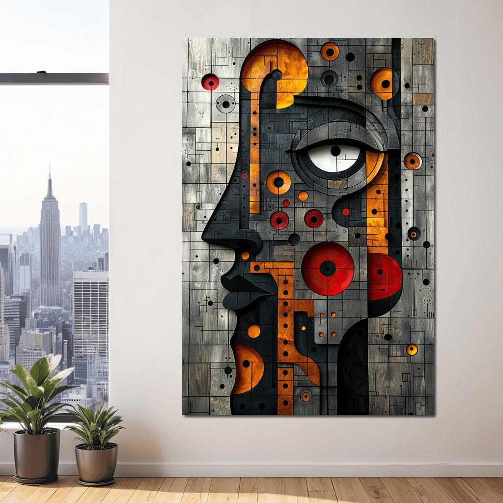Geometric Fusion Enigma Canvas Wall Art