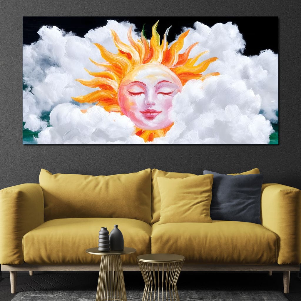 Radiant Dreams of Celestial Day Canvas Wall Art