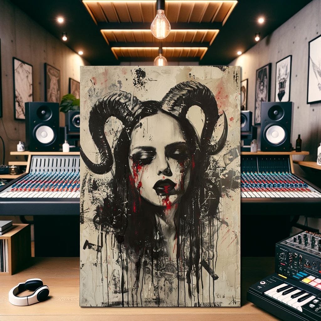 Dark Majesty Unveiled Canvas Wall Art