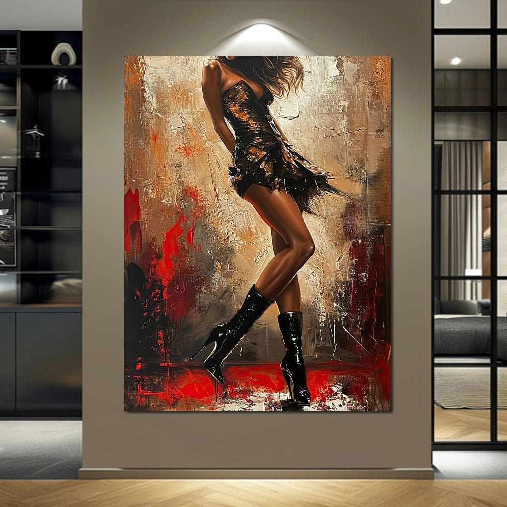 Alluring Legs Rhythm Canvas Wall Art