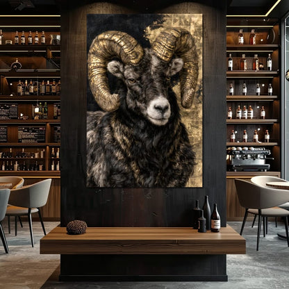 Guardian of the Gilded Peak Canvas Wall Art