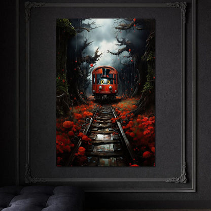 Monster Train Canvas Wall Art
