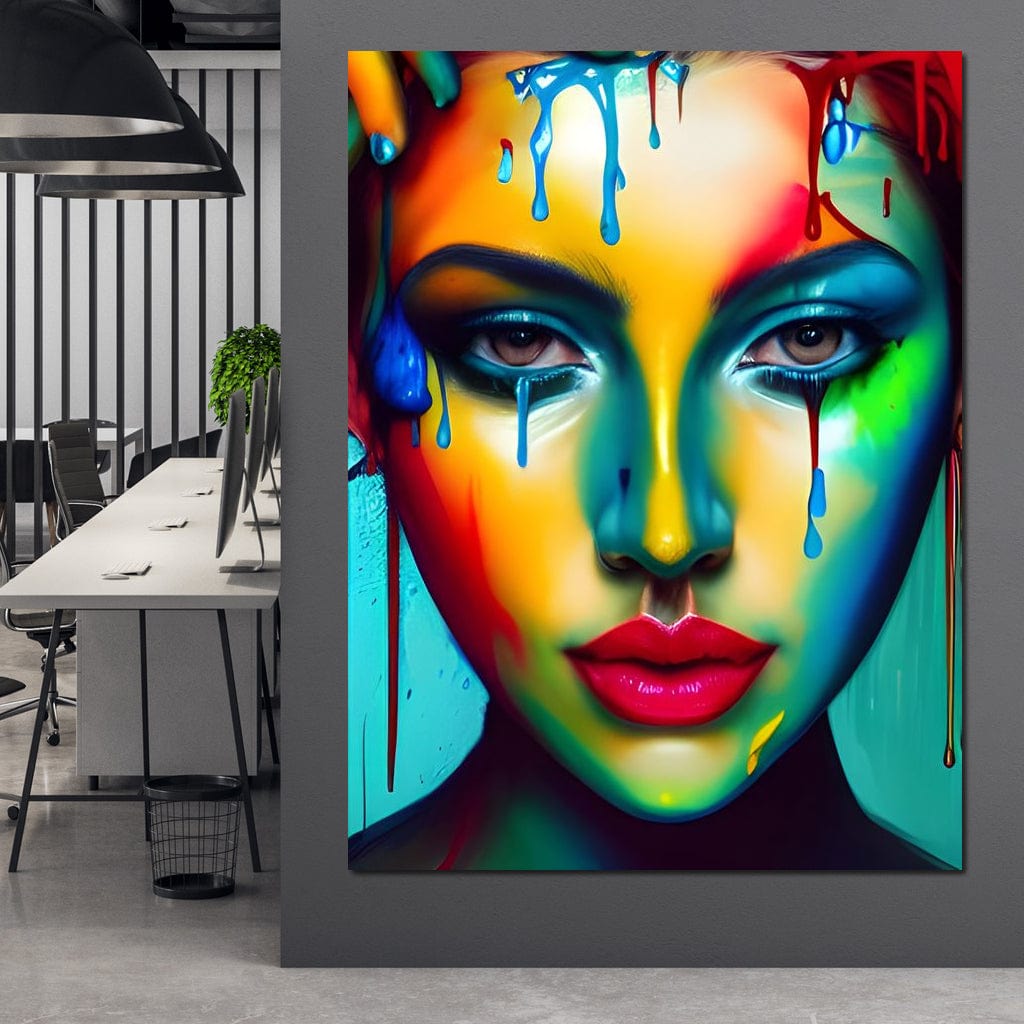 Messy Beauty 002 Canvas Wall Art