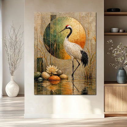 Harmony in Feather and Form Canvas Wall Art