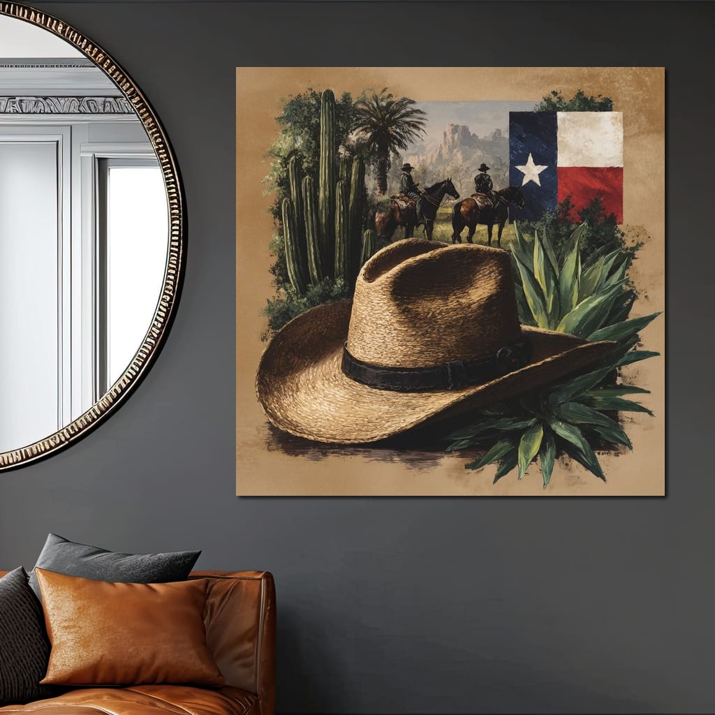 Texas Rangers Desert Legacy Canvas Wall Art