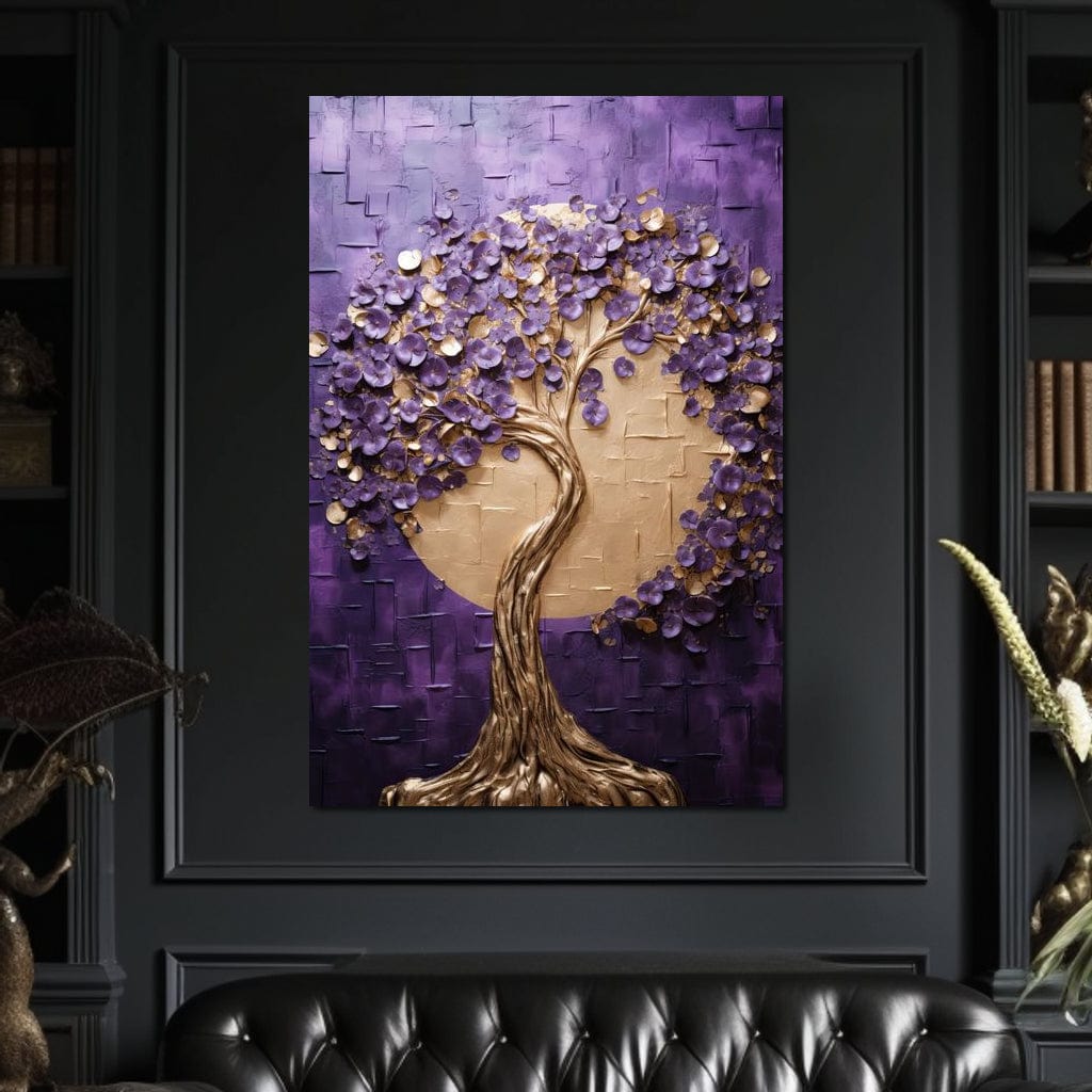 Golden Twilight in Nature Embrace Canvas Wall Art