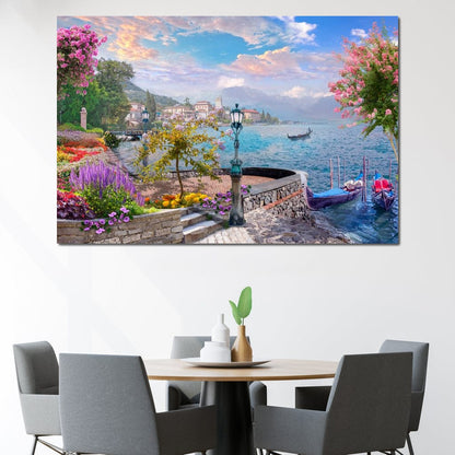 Garden Pier Canvas Wall Art