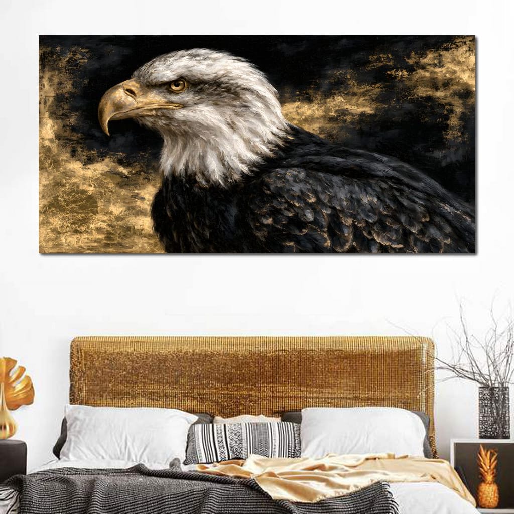 Sovereign Spirit Of The Golden Skies Canvas Wall Art