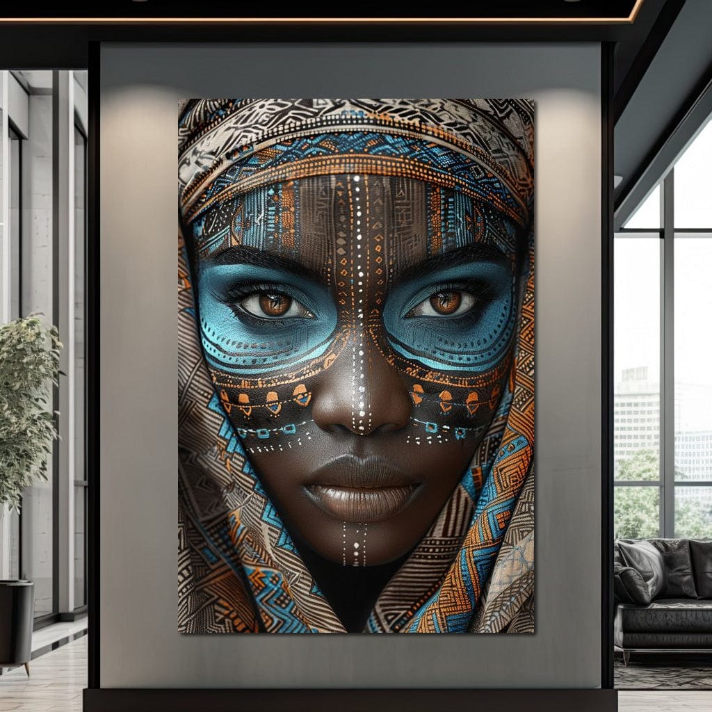 Tribal Beauty Unveiled Canvas Wall Art