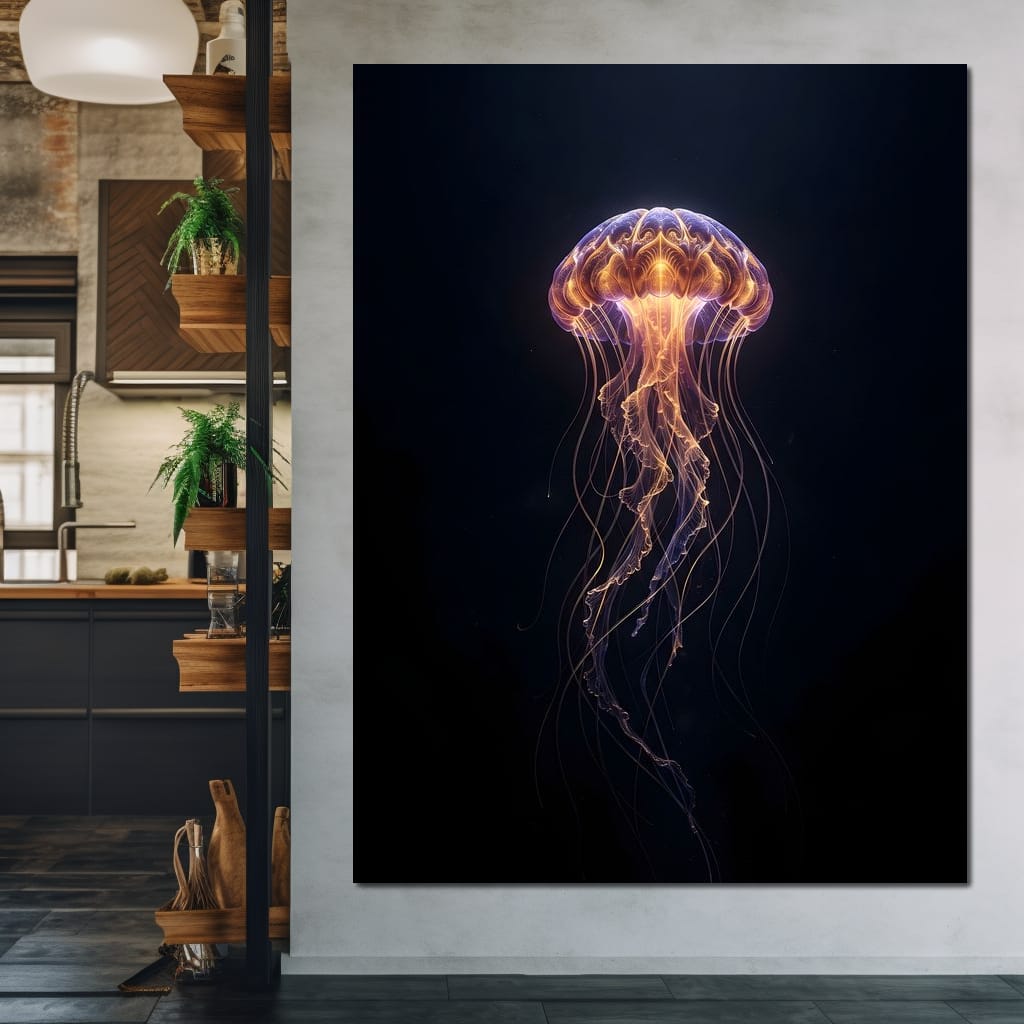 Radiant Deep Abyss Canvas Wall Art