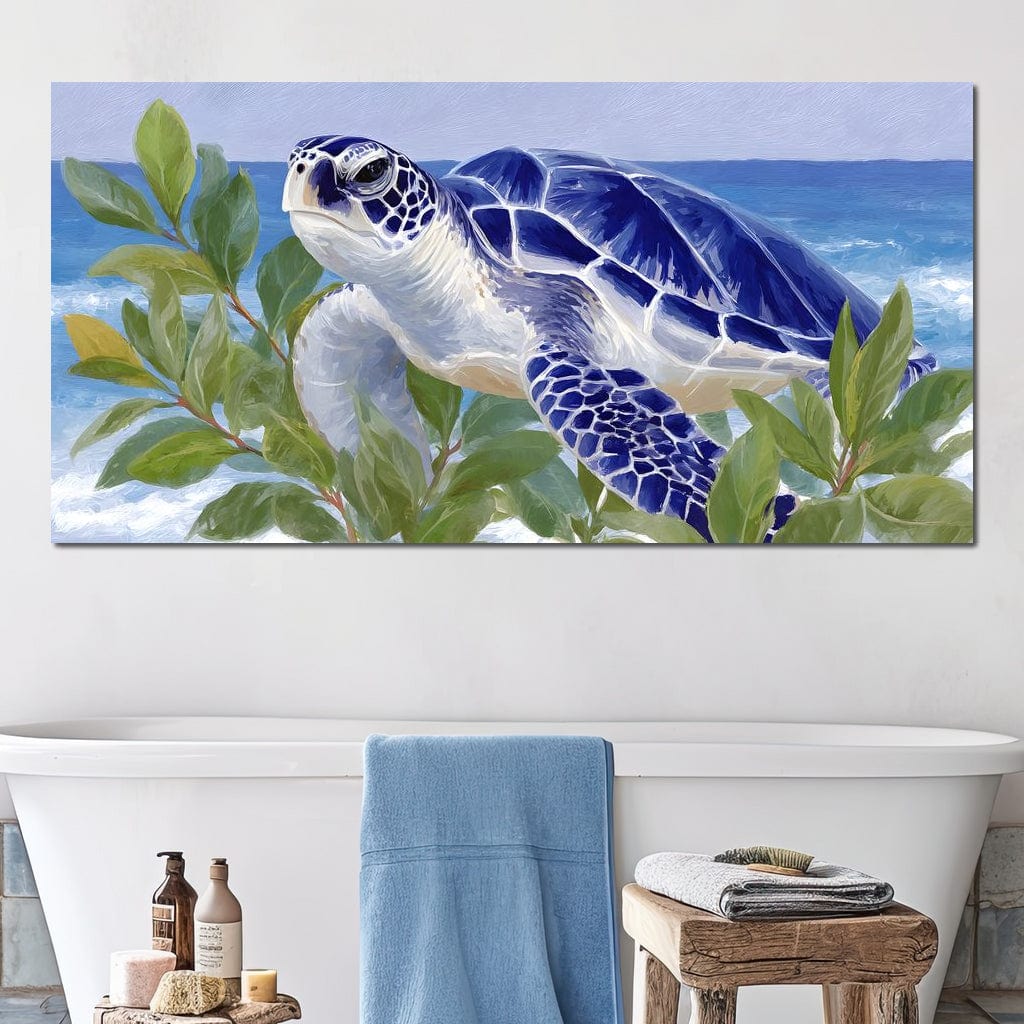 Ocean Voyager Sea Turtle Breeze Canvas Wall Art