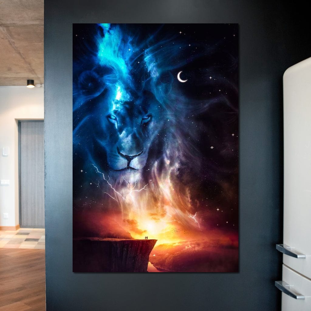 Spirit Animal Totem Lion Canvas Wall Art