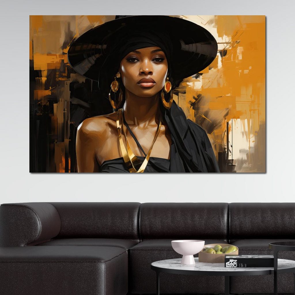 Black Gold Fashion Canvas Wall Art