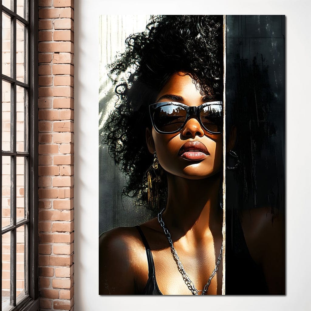 Sunlit Shadows Essence Canvas Wall Art