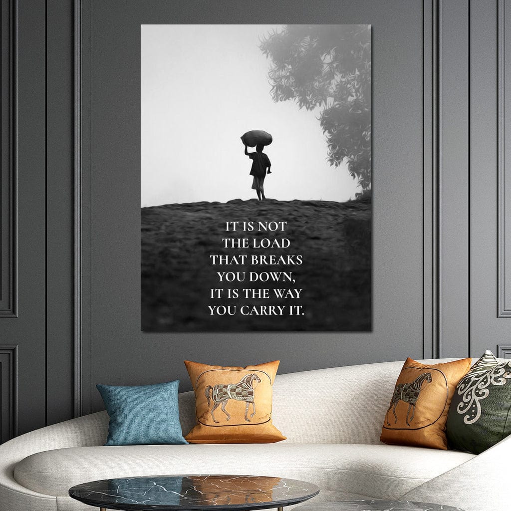 Carry The Load Wisely Canvas Wall Art