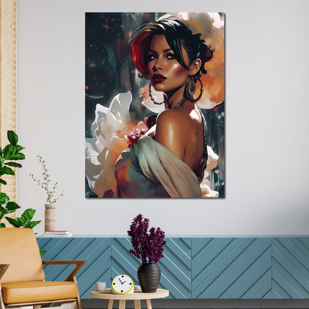 Female Portrait 114 Canvas Wall Art