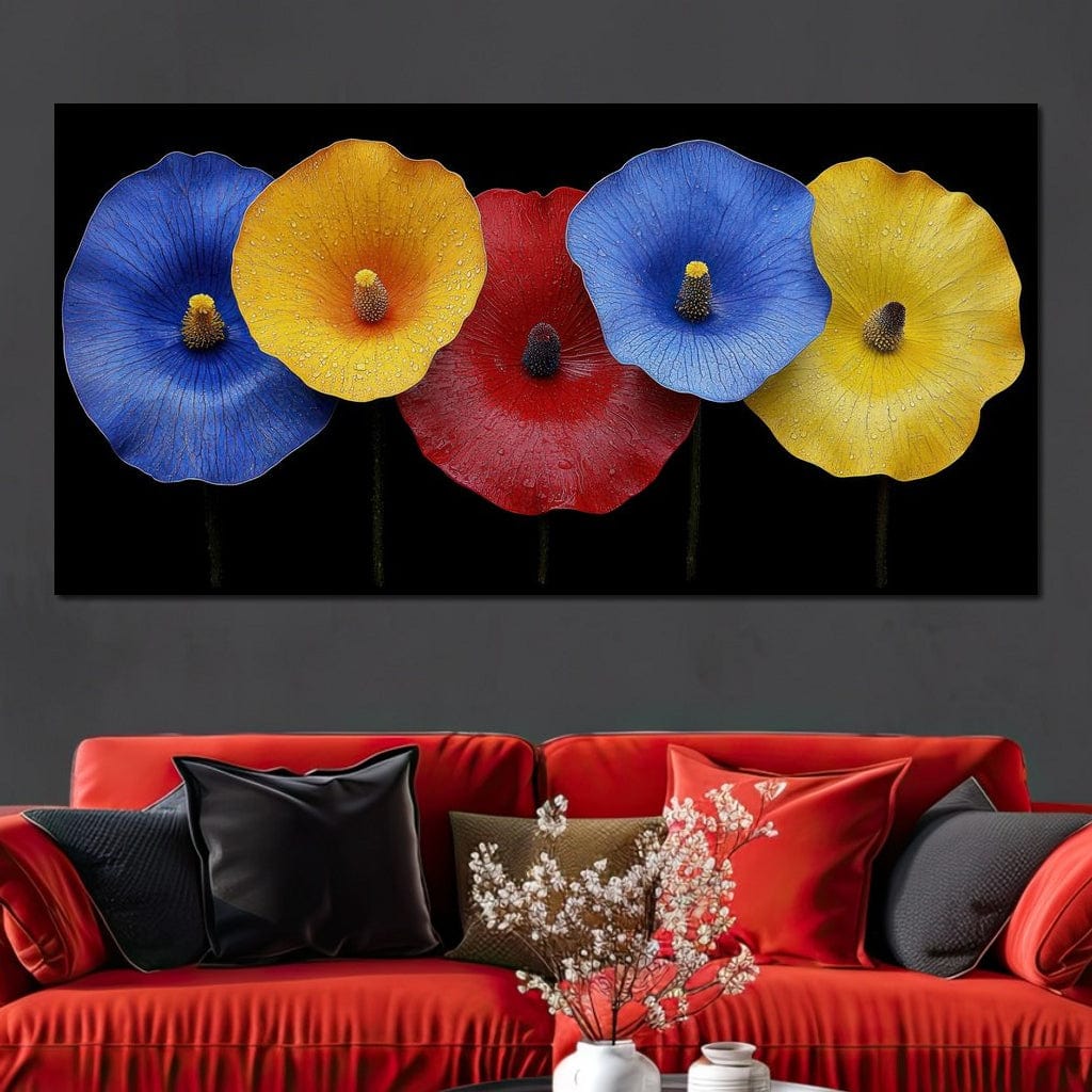 Petal Prism Canvas Wall Art