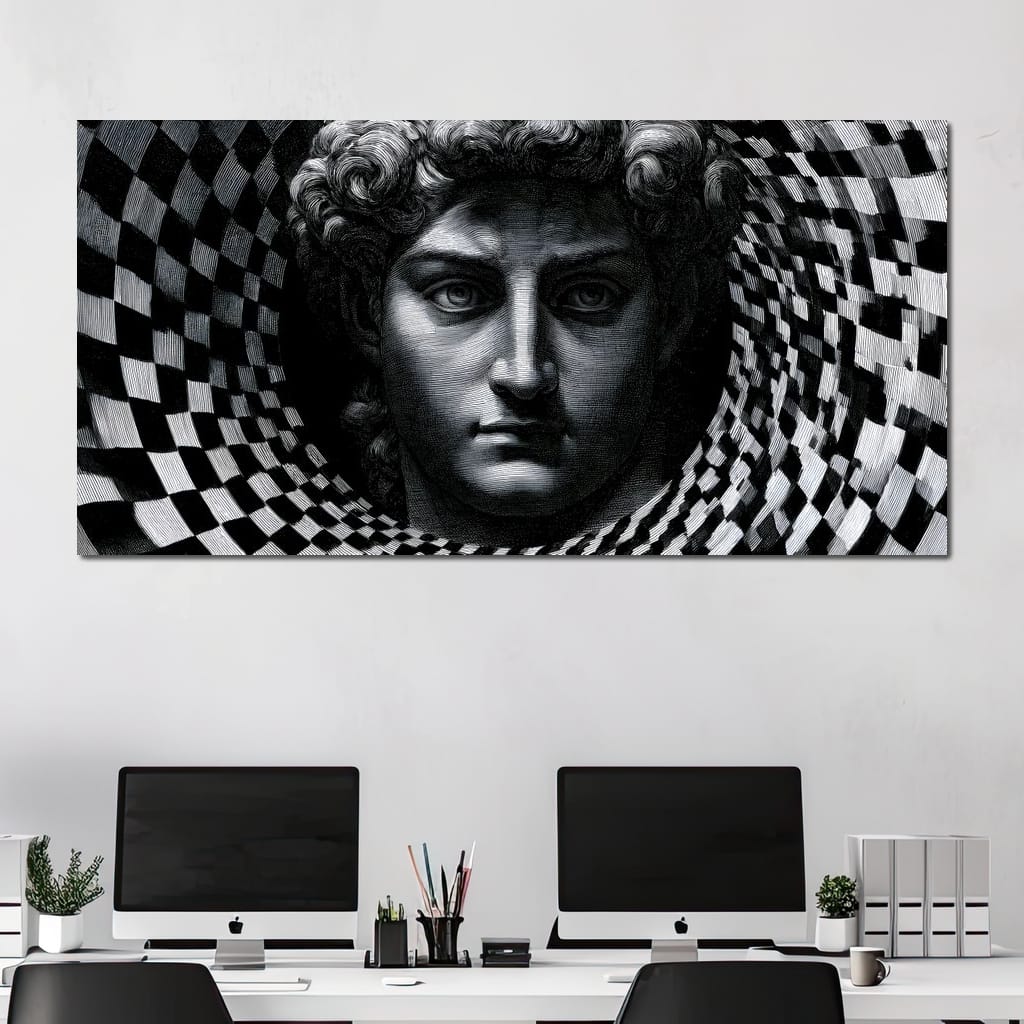 Fragmented Logic Of The Marble Mind Canvas Wall Art
