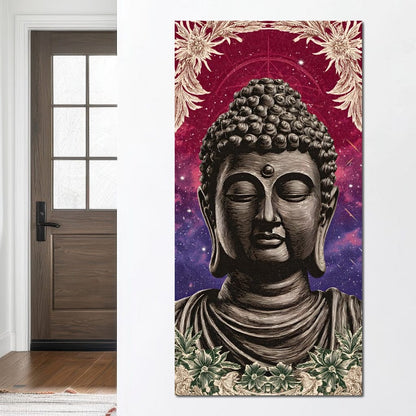 Celestial Buddha Tranquil Flow Canvas Wall Art