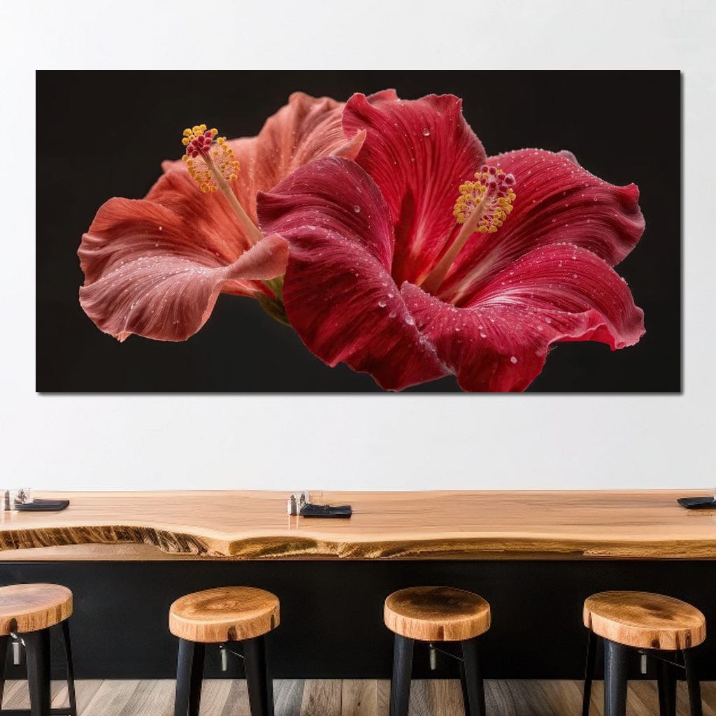 Morning Kiss of Paradise Canvas Wall Art