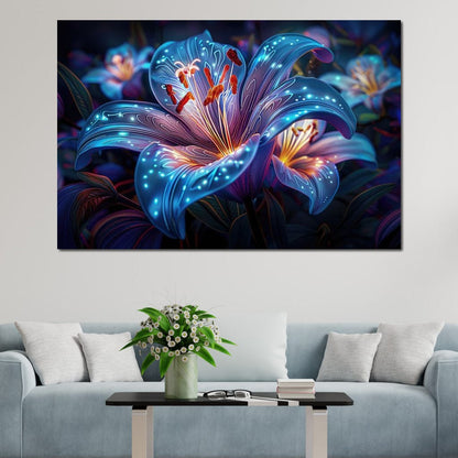 The Radiant Lilyx Canvas Wall Art