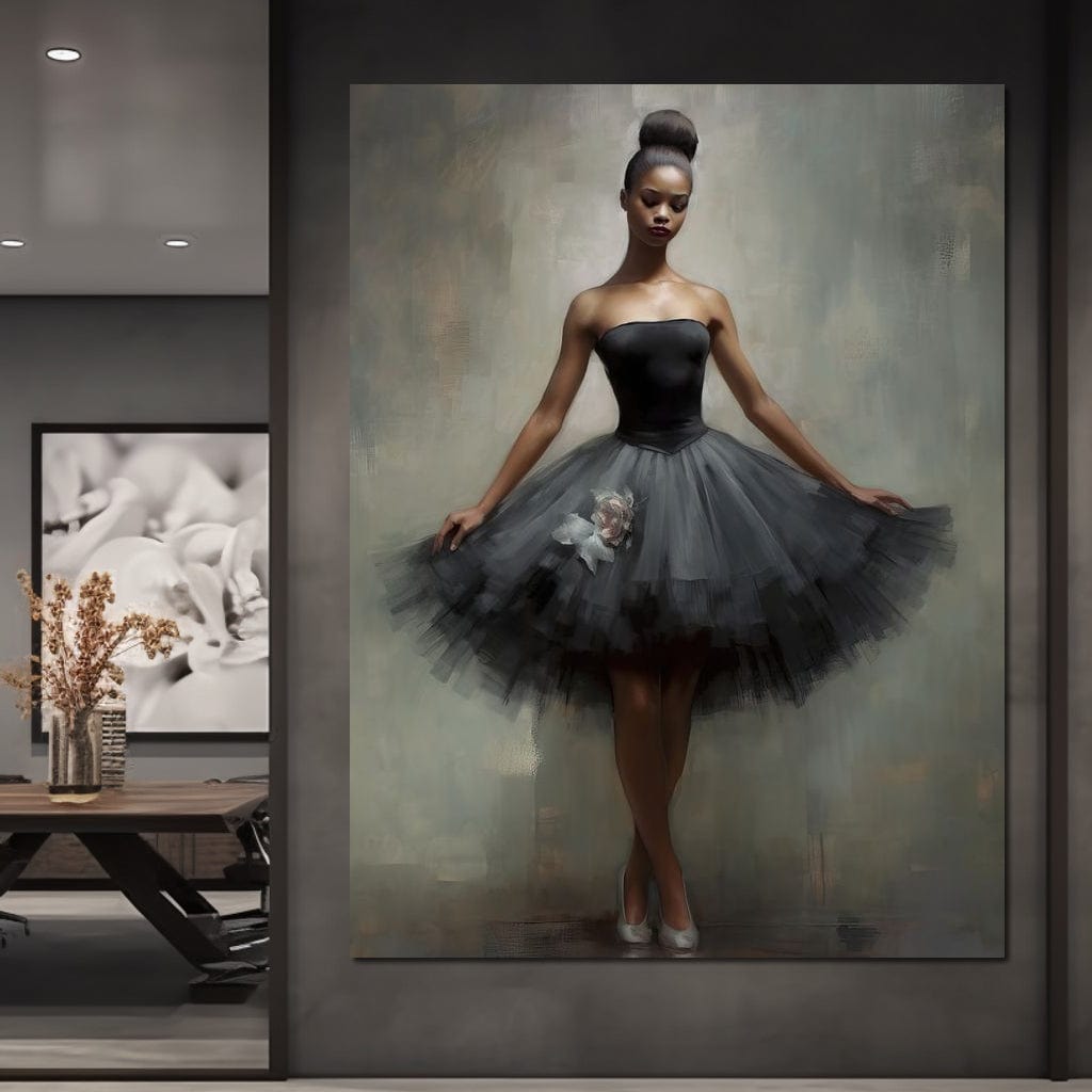 Lovely Ballerina Canvas Wall Art