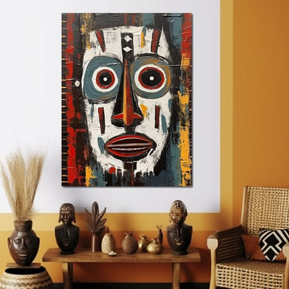 Tribal Mask 15 Canvas Wall Art