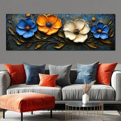 Floral Symphony of Vibrant Colors Canvas Wall Art