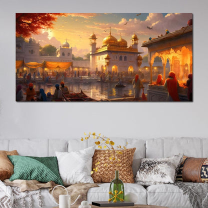 Sikh Temple Canvas Wall Art