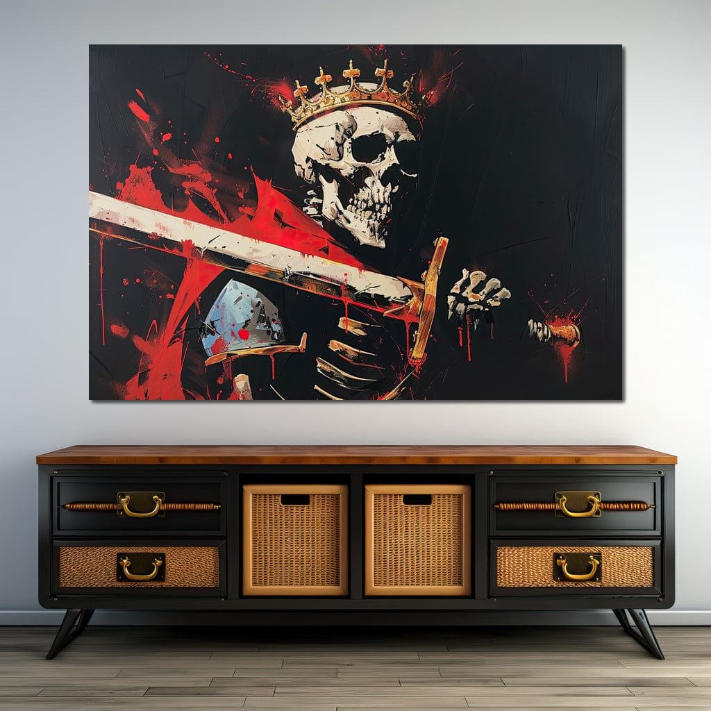 Majestic Shadows of Royal Descent Canvas Wall Art