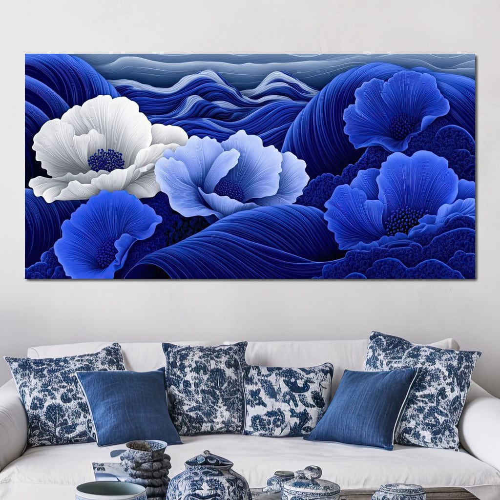 Blossoms by the Azure Seal Canvas Wall Art