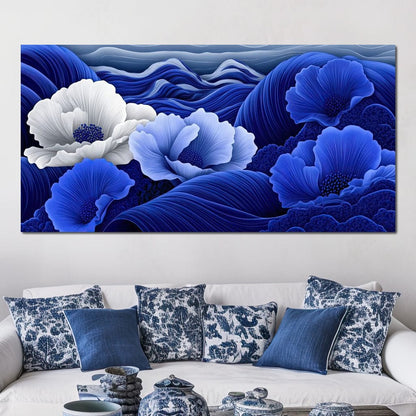 Blossoms by the Azure Seal Canvas Wall Art