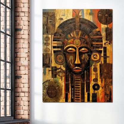 Tribal Mask 20 Canvas Wall Art