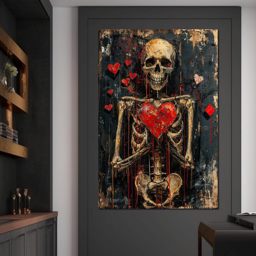 Romantic Skeleton 5 Canvas Wall Art