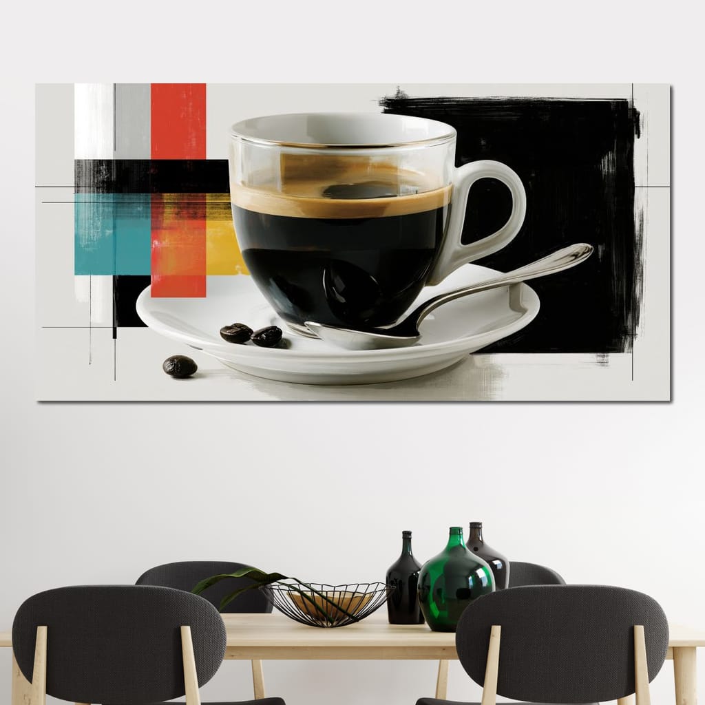First Light Over Morning Espresso Canvas Wall Art