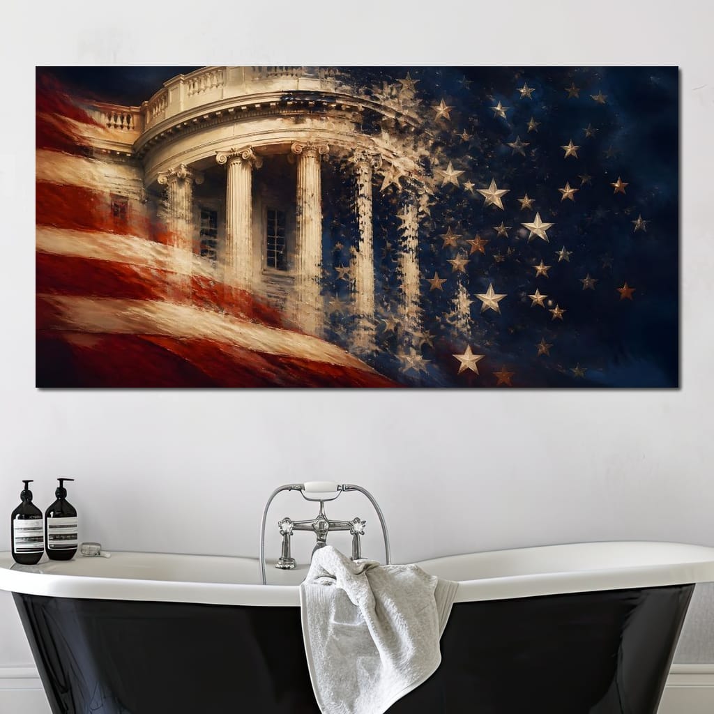 Republic Fading Into the Stars Canvas Wall Art