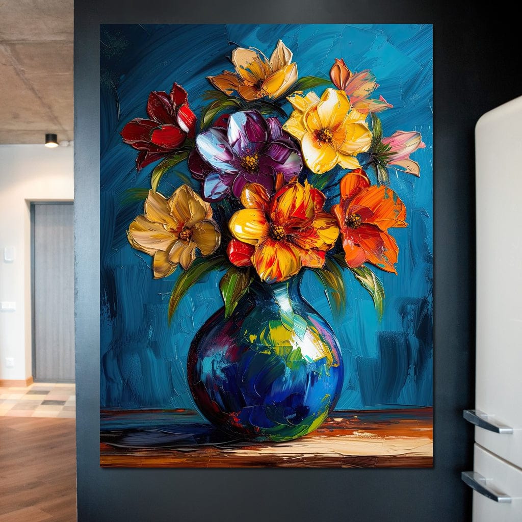 Vibrant Petal Symphony Canvas Wall Art