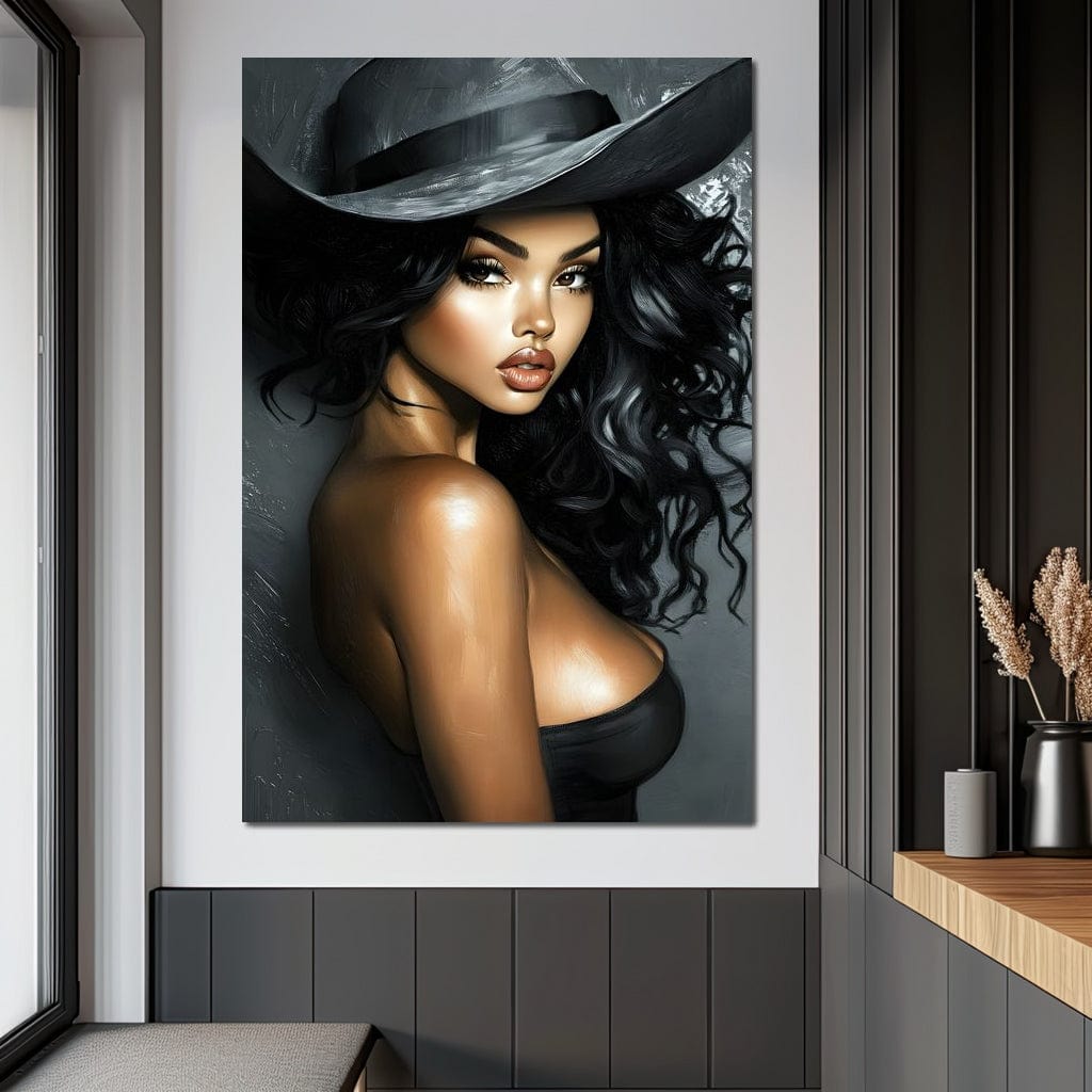 Enchanting Elegance Portrait Canvas Wall Art
