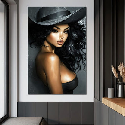 Enchanting Elegance Portrait Canvas Wall Art