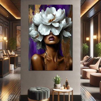 Radiant Blossom Essence Canvas Wall Art