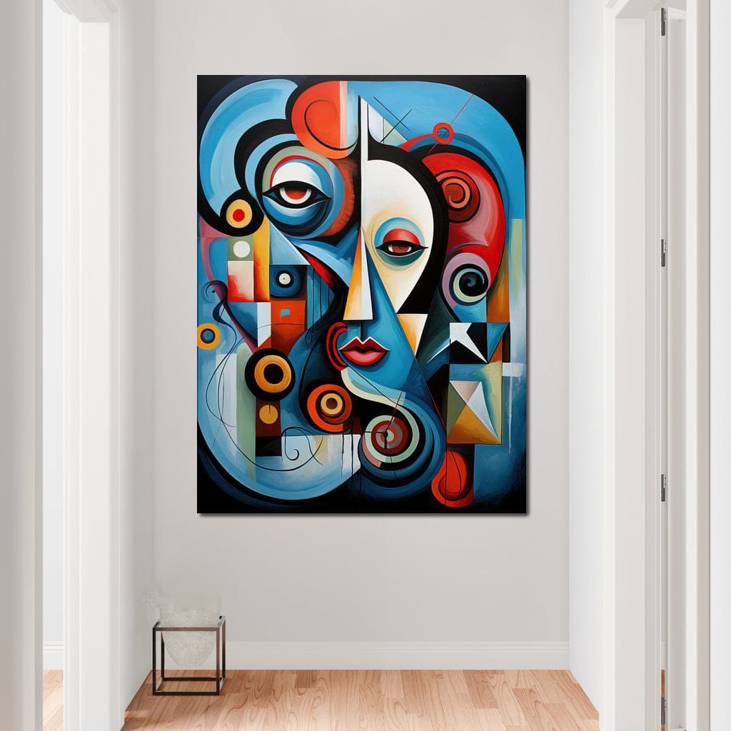 Carnival of Cubism Canvas Wall Art