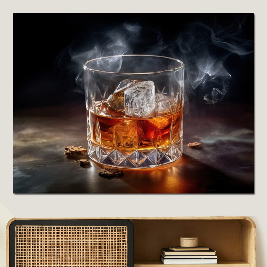 Infused Whiskey with Liquid Magic Canvas Wall Art
