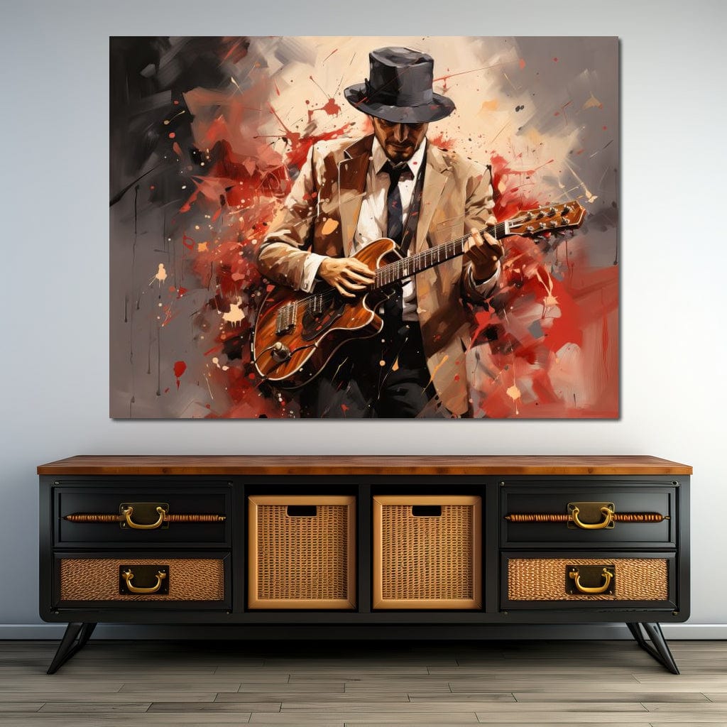 Guitarist Serenade Canvas Wall Art